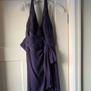 David’s Bridal bridesmaid gown Lapis